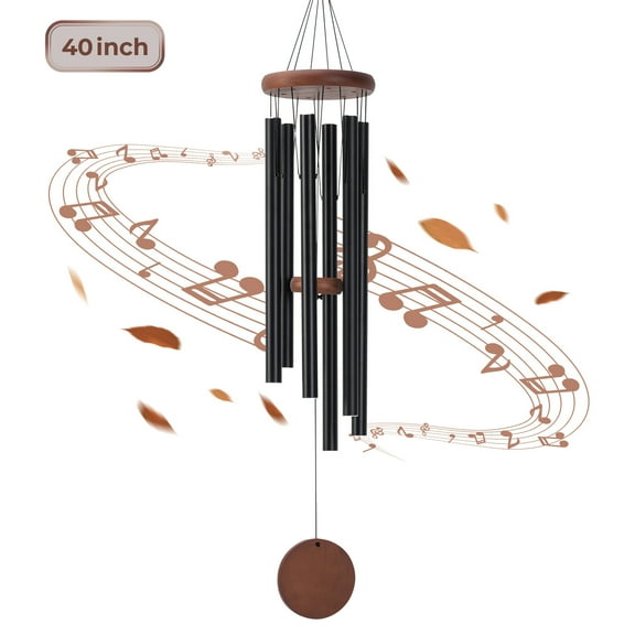 BSHAPPLUS 40" Memorial Wind Chimes,Outdoor Large Low Tones wind chimes for Loss of Loved One,Unique Clearance Remembrance Chime,Sympathy Gift for Loss of Mother, Father, Husband,Garden Patio Decor