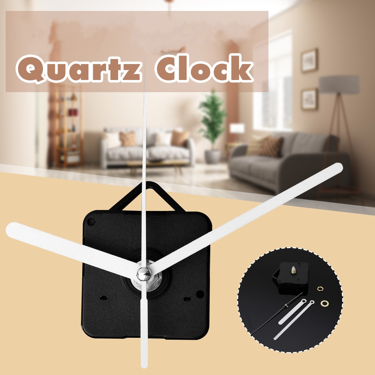 TSV Quartz DIY Wall Clock Movement Mechanism, Battery Operated DIY
