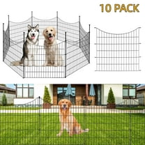 BSHAPPLUS® Garden Fence 10 Pack ,33in (H) x 24ft (L) Metal Fence,Rustproof Decorative Fence,Animal Wire Fence,Wrought Iron Fence, Outdoor Picket Fencing No-Dig for Yard, Lawn and Patio Borders