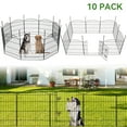 thumbnail image 1 of BSHAPPLUS® Garden Fence with Gate 10 Pack ,33in (H) x 24ft (L) Metal Fence,Rustproof Decorative Fence,Animal Wire Fence,Wrought Iron Fence, Outdoor Picket Fencing No-Dig for Yard, Lawn,Patio Borde, 1 of 10