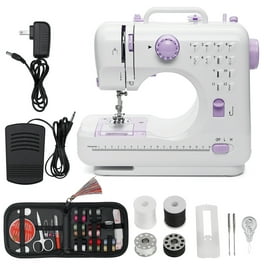  Best Choice Products Compact Sewing Machine, 42-Piece Beginners  Kit, Multifunctional Portable 6V for Beginner w/ 12 Stitch Patterns, Light,  Foot Pedal, Storage Drawer - Gray/White : Everything Else