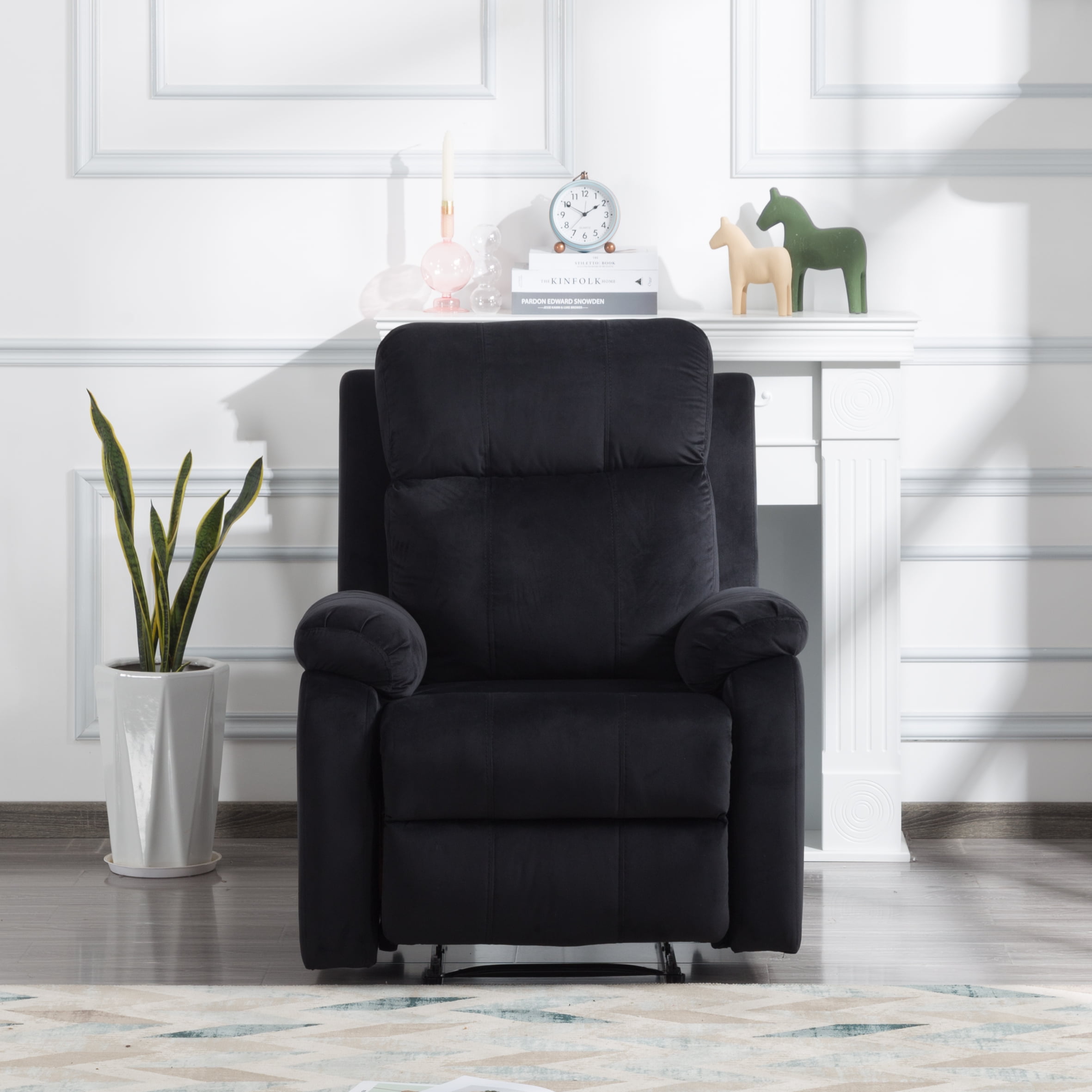 Velvet best sale sofa recliner