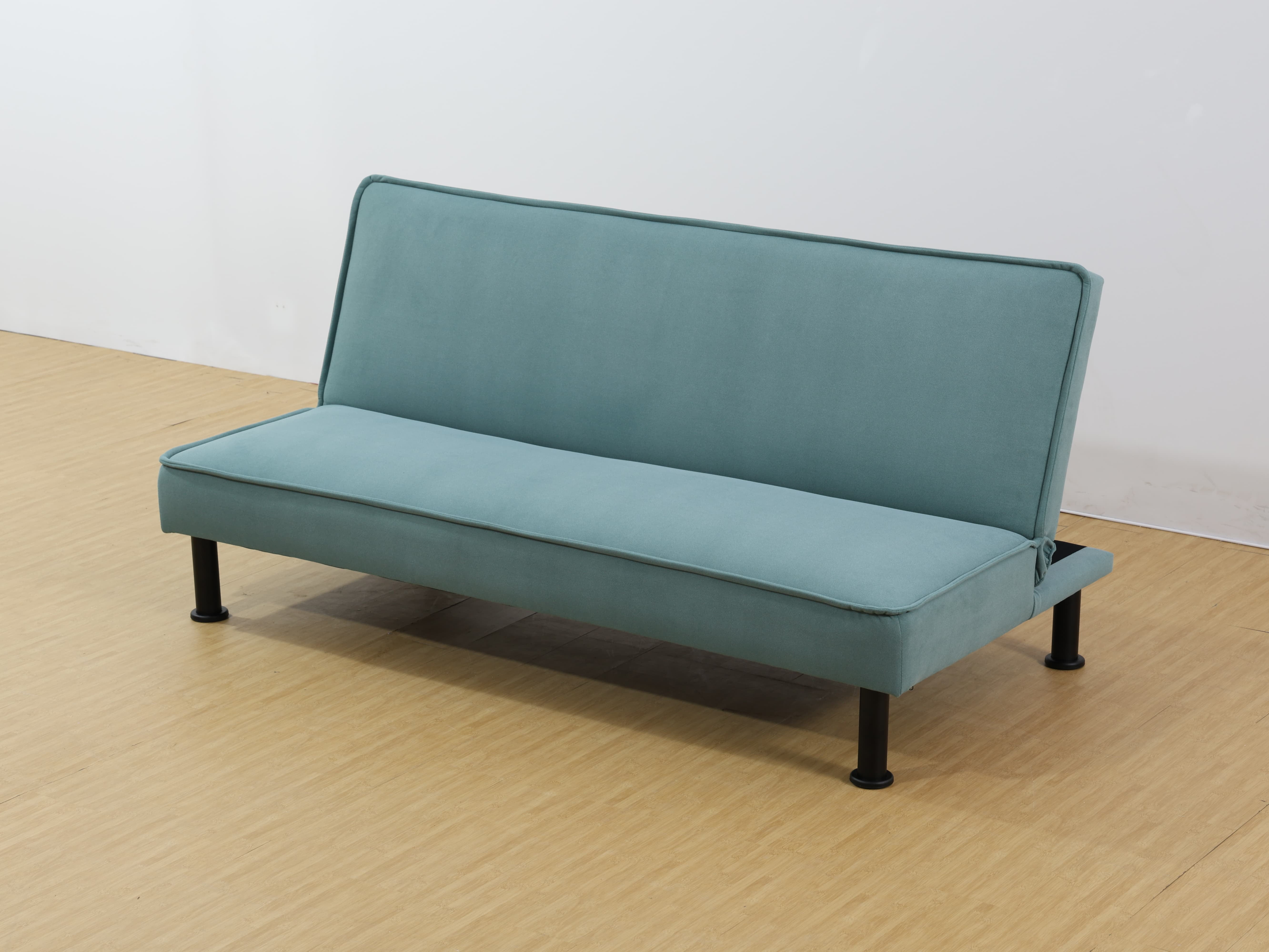 BSHTI 64 inch Convertible Velvet Futon Sofa Bed Velvet Sleeper