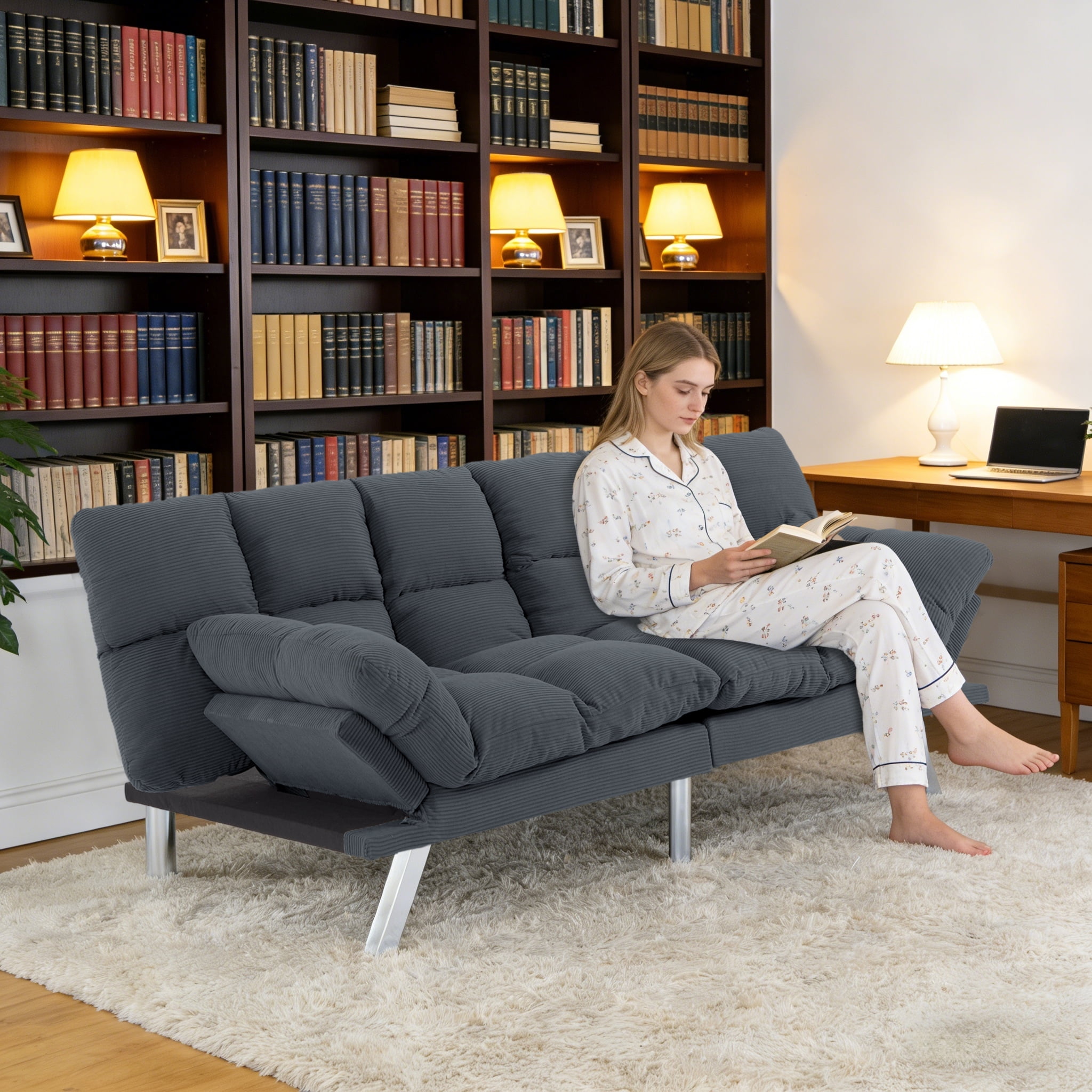 バグってはにぃ　H13 希少FUTON By L.L Bean　ソファ BSHTI-67-3-Futon-Sofa-Bed-