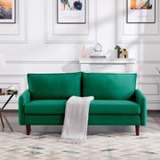 BSHTI 70.9” Modern Upholstered Loveseat Couch,Simple design Sofa Couch For Livingroom(Green)