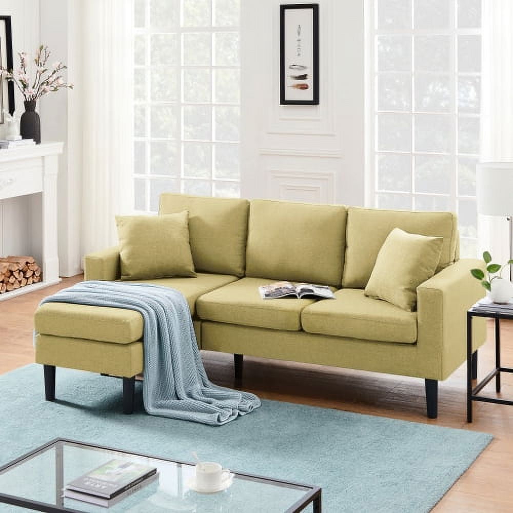 BSHTI 72 inch L Shape Sectional Sofa Left Hand Facing Couch