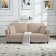 thumbnail image 1 of BSHTI 81.5 inch European Style Modern Sofa Couch,Minimalism Couches Sofa for Livingroom(Light Brown), 1 of 17