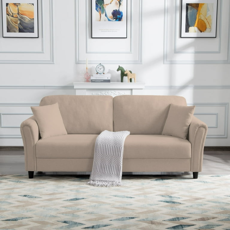 Free Shipping BSHTI 81.5 inch European Style Modern Sofa Couch Minimalism Couches Sofa for Livingroom Light Brown Walmart