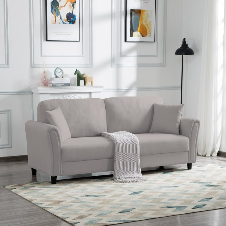 Relaxed linen sofa discount