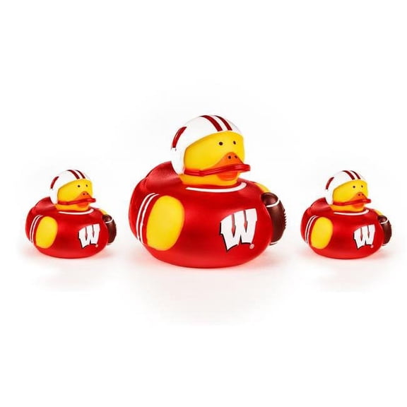 BSI Products 48320 Wisconsin Badgers All Star Ducks - Pack of 3