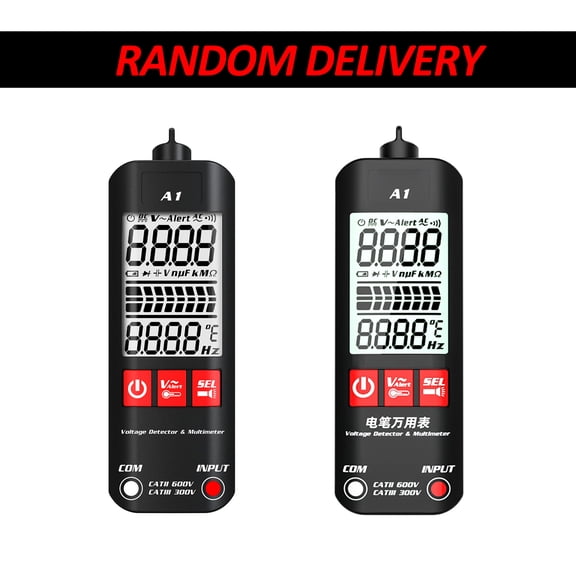 BSIDE A1 Mini Multimeter LCD Digital Tester Voltage Detector 2000 Counts DC/AC Voltage Frequency Resistance NCV Continuity True RMS Meter [cite: 25]