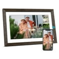 thumbnail image 1 of BSIMB 14 Inch 32GB Wood-Effect WiFi Digital Photo Frame HD IPS Touch Screen Large Picture Frame, Remote Control, Auto-Rotate, Wall-Mounted, Share Photos & Videos via App & Email, 1 of 9
