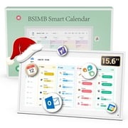BSIMB 15.6 Inch Digital Calendar - Chore Chart, Meal Planner, Rewards System, Photo Display, Smart Electronic Calendar Wall Touch Screen Interactive Display Seamless Family Schedule