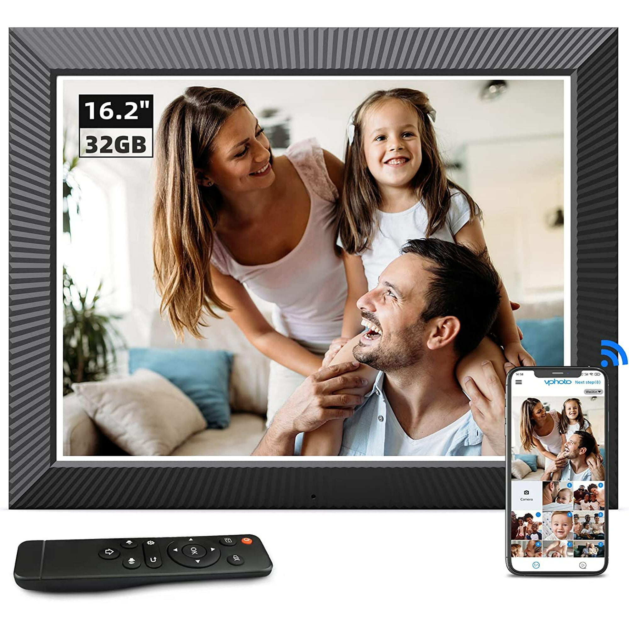 BSIMB 16.2 Inch 32GB Extra Large WiFi Digital Photo Frame 1920x1080 HD
