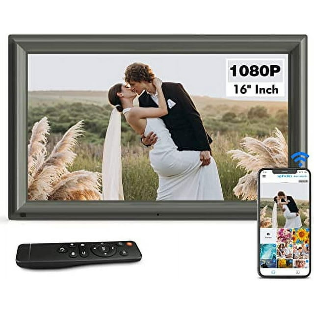 BSIMB 16.2 Inch Large Digital Picture Frame FHD, Electronic Digital