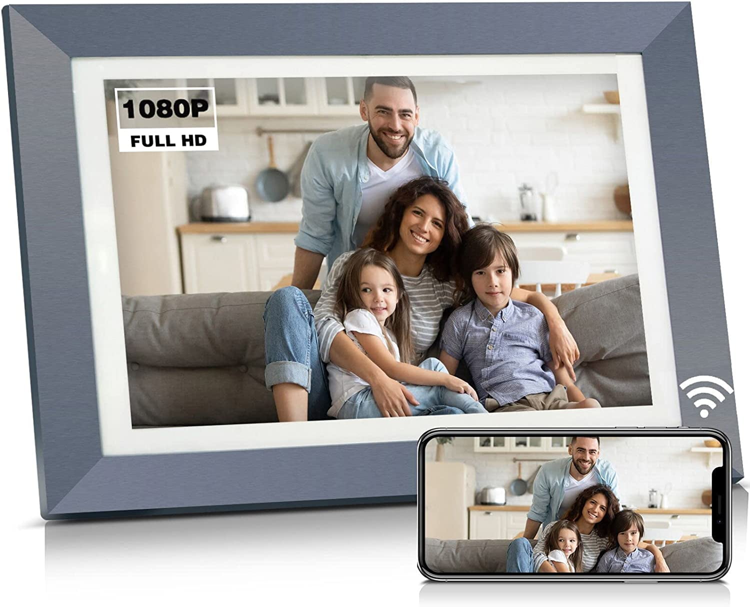 BSIMB 16GB 11 Inch Smart FHD WiFi Picture Frame, Electronic Digital Photo Frame with IPS Touch