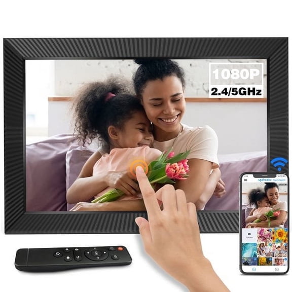 BSIMB 17-Inch 32GB FHD Large WiFi Digital Photo Frame 1920 x 1200 IPS Touch Screen Smart Picture Frame,Remote Control,Auto-Rotate,Wall-Mounted,Gift for family