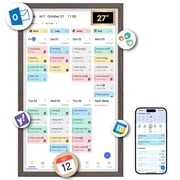 BSIMB 27 inch Digital Calendar, Touchscreen Wall Display, Chore Chart, Meal Planner