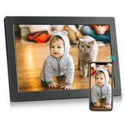 BSIMB 32GB 10.1 Inch WiFi Digital Photo Frame, 1280x800 IPS Touch Screen Auto Rotate Motion Sensor Upload Photos/Videos via App/Email, Gift for Grandparents