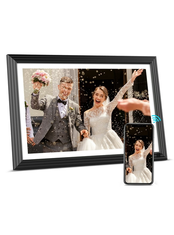 BSIMB 32GB 10.1 WiFi Digital Picture Frame, IPS Touch Screen HD Display, Smart Electronic Photo Frame - Easy Photo & Video Upload via App/Email - Great Gift for Grandparents