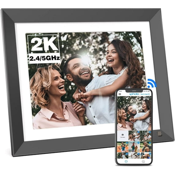 BSIMB 32GB 2K WiFi Digital Photo Frame 11 Inch, 2176x1600 Ultra-Clear IPS Display, Smart Electronic Picture Frame, Easy to Share Photos & Videos via App or Email, Auto-Rotate, Gift for Grandparents