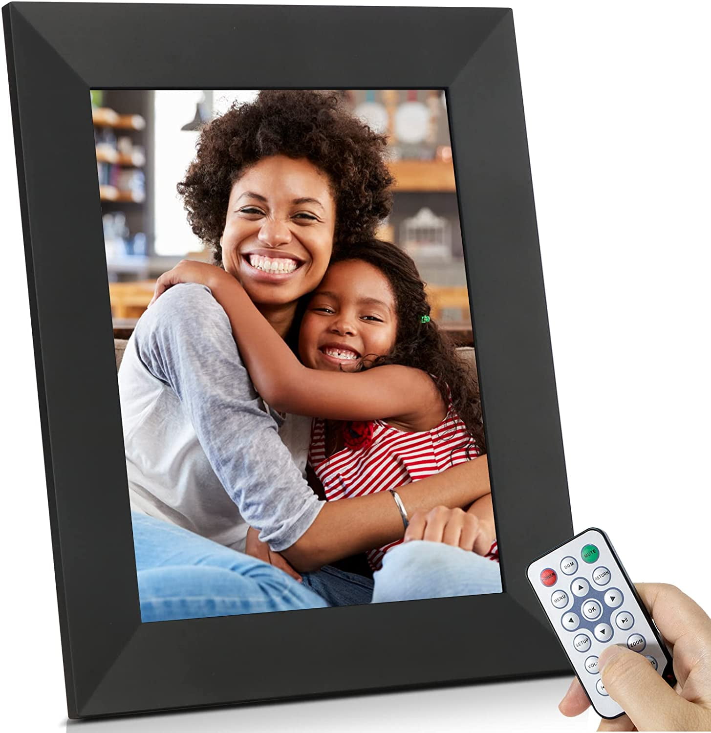 BSIMB Digital Picture Frame IPS Display, Wall-Mountable Electric Photo ...