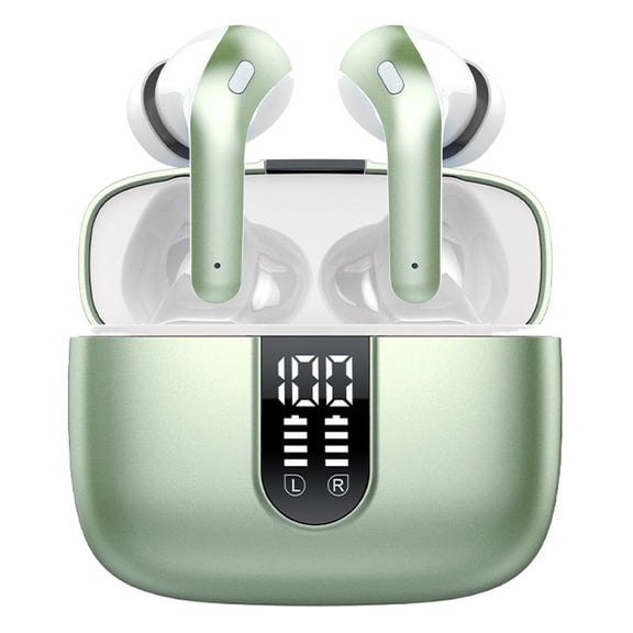 BSINFN New Trendy Smart Tech Wireless Stereo Double Channel Tws Earphones Digital Display Business Bluetooth Earphones