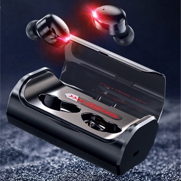 BSINFN New Trendy Smart Tech Wireless Stereo Double Channel Tws Earphones Digital Display Business Bluetooth Earphones