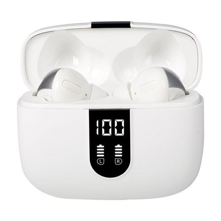 BSINFN New Trendy Smart Tech Wireless Stereo Double Channel Tws Earphones Digital Display Business Bluetooth Earphones