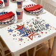 thumbnail image 1 of BSJJY 17.72x11.81 inch Memorial Day Placemats, 4th of July Veterans Linen Table Mats Independence Day Holiday Table Placemats for Indoor Outdoor Party Dining, 1pc (E), 1 of 6