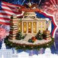 Ornement Cloche 250e Anniversaire Des États-Unis - Décoration Patriotique En Métal Pour Noël Ou Fêtes