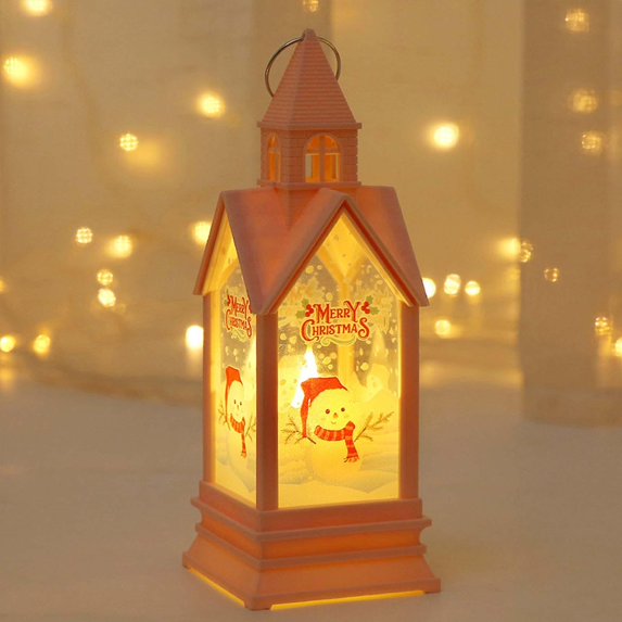 BSJJY 2024 Christmas Snow Globe Water Glittering Cardinal with Music, USB Lined/Battery Operated Lighted Lantern for Christmas Festival Decoration Gifts Prime,Style B,1PCS