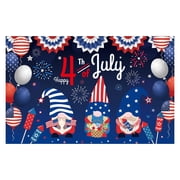 BSJJY 4th of July Banner, 4th of July Backdrop for Independence Day Decorations, Happy 4th of July Banner for 4th of July Decorations, Fourth of July Patriotic Decorations