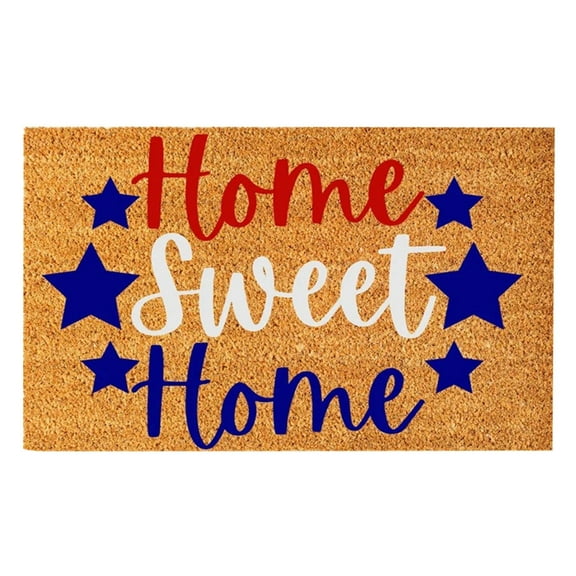 BSJJY 4th of July Door Mat, Patriotic Doormat Entryway Rug Welcome Independence Day Doormat Stain and Fade Resistant Patriotic Decor Welcome Outdoor Mat Decorative for Bathroom