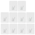 thumbnail image 1 of BSJJY Adhesive Hooks for Hanging, 22lb Heavy Duty Wall Door Hooks, Clear Plastic Sticky Hanging Hook for Home Kitchen Bathroom Office Use, 1pc, 1 of 1
