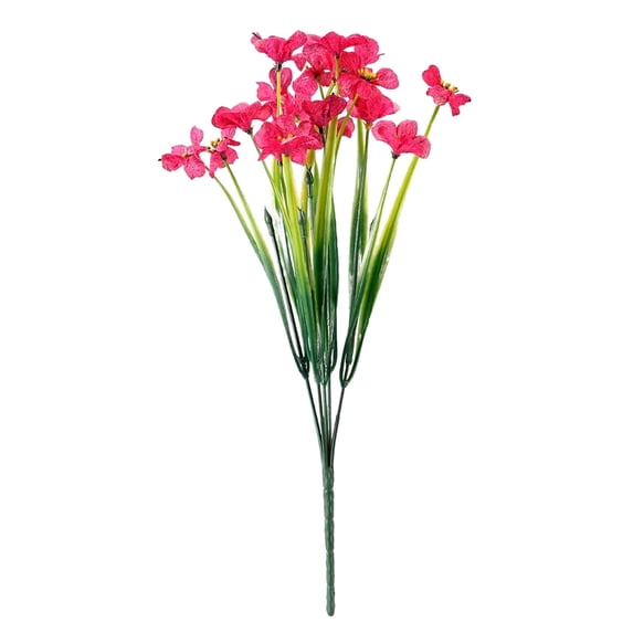 BSJJY Artificial Flowers, 6 PCS Artificial Flowers Bulk Fake Flowers for Wedding Wreath Floral Arrangements Christmas Tree Highlights Garden Porch Home Indoor Decor Non-Fading