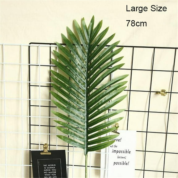 BSJJY Artificial Palm Leaves, Faux Large Palm Fronds Fake Tropical Plant Simulation Safari Leaves with Stems for Home Hawaiian Luau Party Jungle Beach Theme Party Decoration, 1pc