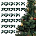 thumbnail image 1 of BSJJY Christmas Green Velvet Bow Set, 3.5x3.5 Inch 24Pcs Flocking Ribbon Bows for DIY Tree Wreath, Party Home Decor Gift, 1 of 6