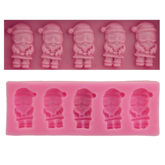 BSJJY Christmas Snowman Chocolate Mold Xmas Silicone Candy Cookie Gummy Mold DIY Cake Decoration Mold for Fondant Cake Candy Xmas Baking Supplies,1PCS