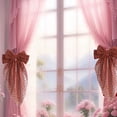 thumbnail image 1 of BSJJY Coffee Bow Curtain Tieback Clip, 7.5x15.8 Inch Ribbon Curtain Buckle, Warm Christmas Window Decor, 1 of 9