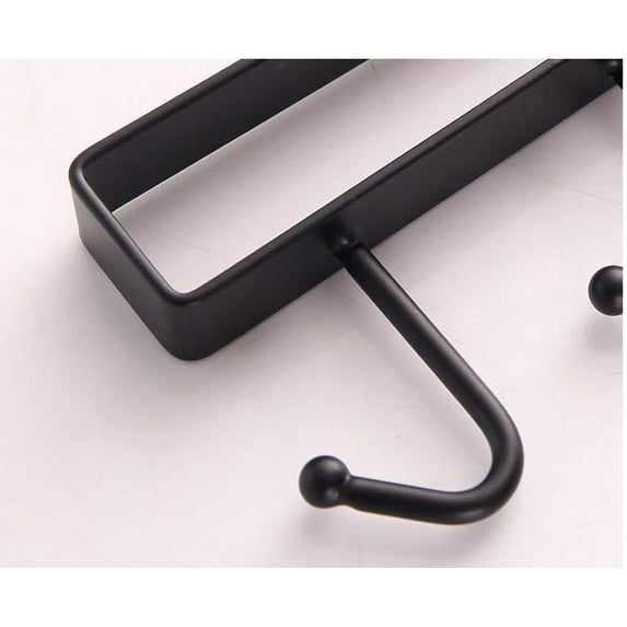 BSJJY Cup Holder Hanger Under Cabinet - Mug Hook Hanger Under Shelf - 6 Hook Coffee Cup Mug Holder Hanger for Kitchen - Fit for 0.8 Inch Thickness Shelf or Less, 1pc