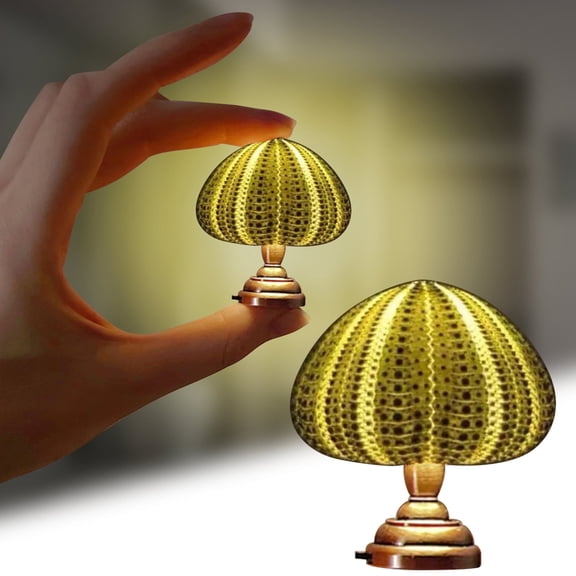 BSJJY Cute Sea Urchin Animal Desk Lamp Beach Themed Decoration Small Bedside Light Nightlight Animal Table Lamps for Kids Room Sea Urchin Lamp, 1pc