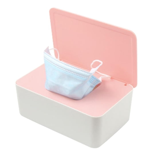 BSJJY Diaper Wipes Dispenser, Tissue Storage Box Case, Wet Wipe Dispenser Holder with Lid for Home, Office, Cars, 1pc