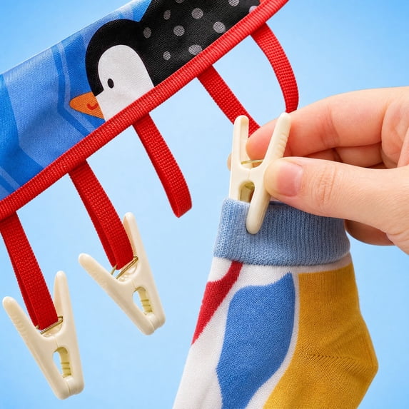 Vitamins Shelf Rack BSJJY Foldable Storage Hanger Rack A, Portable Sock Clips Compact for ...