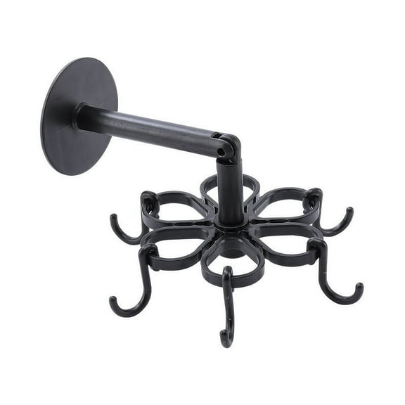 BSJJY Holder 360 Degrees Rotating Folding Hook Self-Adhesive, Vertical Flip Hook, Baby Bottle Brush Holder, Bottle Brush Holder, 1pc