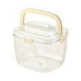 thumbnail image 1 of BSJJY Ice Bucket with Ice Clip Clear Portable Ice Bucket for Freezer Cocktail Party Bars Beach BBQ Night Supplies Home Bar Accessories,1pc, 1 of 2