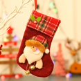 thumbnail image 1 of BSJJY Medium Luminous Christmas Stockings, With light Fireplace Candy Stocking,Christmas Tree Ornaments Gift Bag(Santa Claus)1PCS, 1 of 3