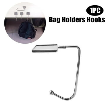 BSJJY Metal Purse Hook Long Hanger Handbag Hanger Christmas Stocking Holders Table Hook Hanger Holder for Bag Backpack, 1pc