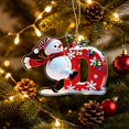 thumbnail image 1 of BSJJY Personalized Initial D Christmas Ornament, Acrylic Letter Tree Hanging Pendant, 3.15x2.36in, DIY Xmas Decoration for Kids and Family, 1 of 5