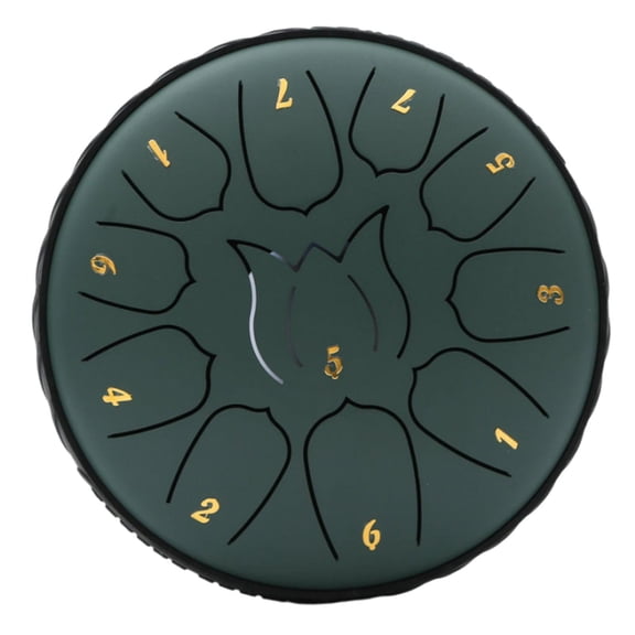 BSJJY Rain Chime Drum Small Waterproof Steel Tongue Drum Rain Chime Outside Musical 6 in 11 Notes, 1pc